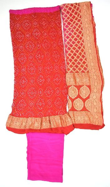 Bavan Bag Fancy Design Banarasi Dress Material