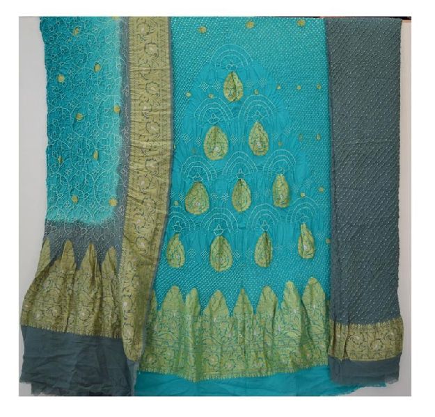 Boota Design Banarasi Dress Material