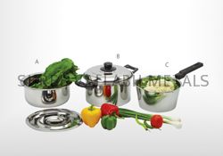 Stainless Steel IC Pot (Heavy Cookware) With Lid, Dutch Oven Set,