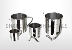 Stainless Steel Water Mug, Fixed Handle & Folding
