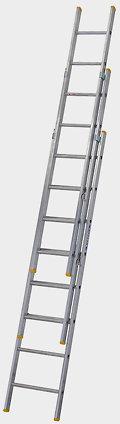 Polished Aluminum Aluminium Extension Ladder, for Constructional, Home, Industrial, Feature : Durable