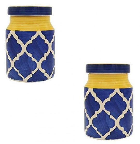 CERAMIC JAR WITH LID FOR FOOD STORAGE