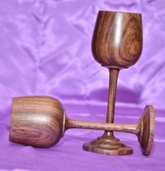 Hardwood Wine Goblet