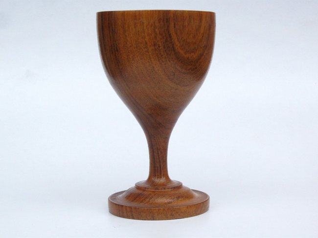 Wooden drinking glass