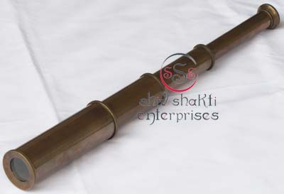 - Brown Antique Brass Telescopes