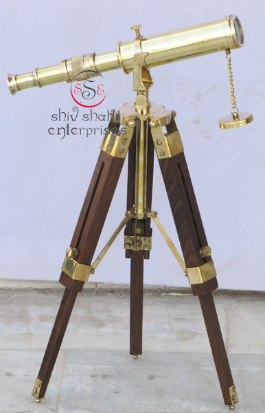 Polished Tripod Telescope