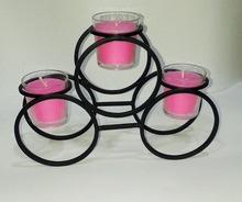 Iron ring candle holder