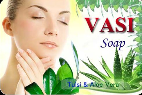 Tulsi Vasi Herbal Soap, for Personal, Form : Solid