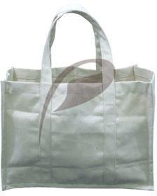 10 OZ NATURAL CANVAS TOTE BAG WITH FULL BODY HANDLE