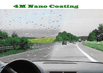 Self cleaning coating for car glass
