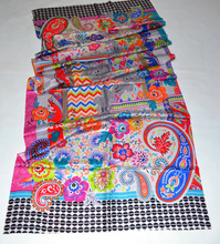 Popular silk digital print shawl, Pattern : Printed