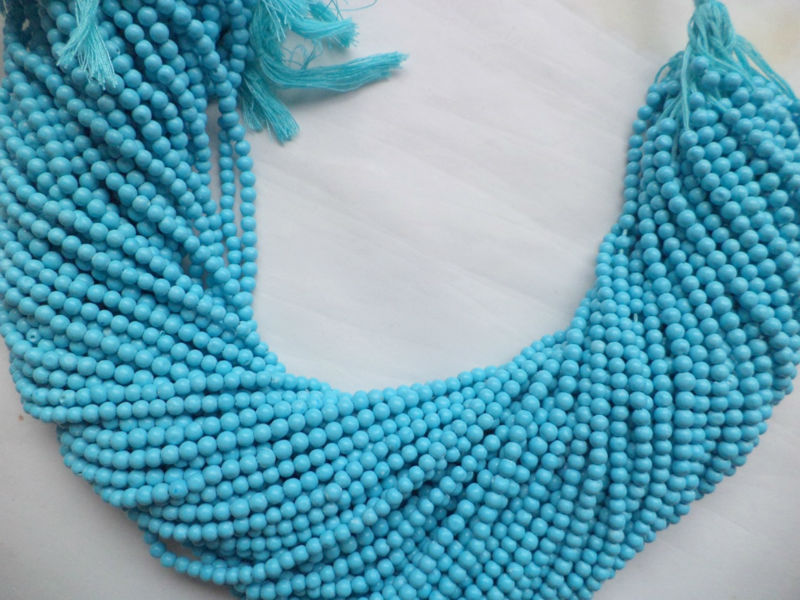 Beautiful Turquoise smooth beads
