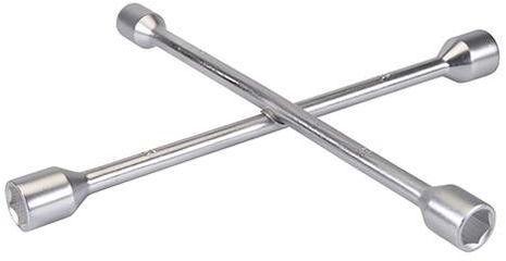 Four Way Cross Wheel Lug Wrench, for SAE size / MM size