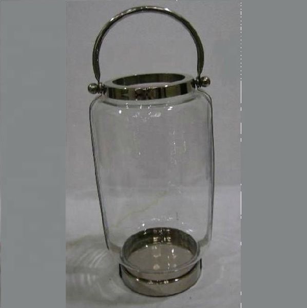 Metal Stainless Steel Glass Lantern, Size : Customized Size