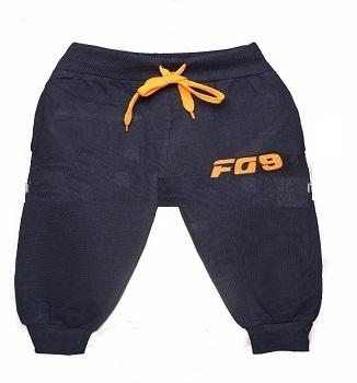 Finger's Tappered 100% Cotton Knitted Track Pants, Age Group : Children
