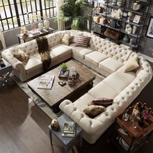 Fabric sectional chesterfield sofa, for Home Furniture