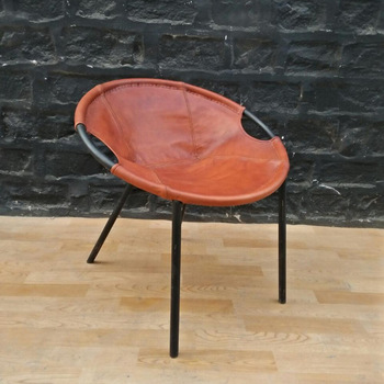 Leather Bucket Recliner Restaurant chair