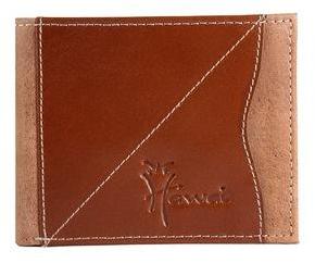 Brown Genuine Leather 6 Card slot Pocket Wallet