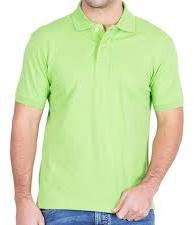Plain Cotton Mens Polo Neck T-Shirt, Size : XL, XXL