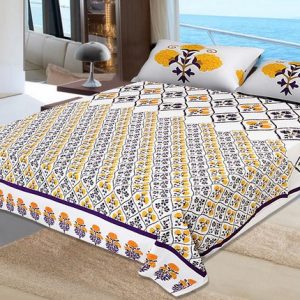 100 % cotton Bed Sheet Set King Size 90108 Inches comes