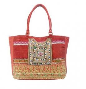 Cotton Shoulder Bag For Women (Multicolor)