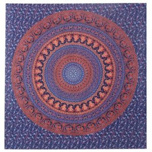 Jaipur Textile Hub Cotton 85100 Double Mandala bed sheet Bohemian Tapestry