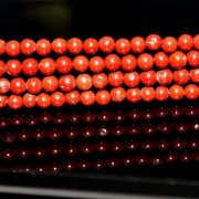 Red Jaspe Gemstone Bead, Size : 5 mm