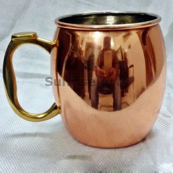 Sunrise Arts Metal Beautiful Shape Copper Mugs, Feature : Eco-Friendly