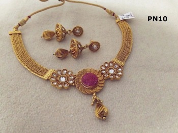artificial imitation gold or silver plated jewelry sets kundan jewellery