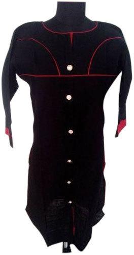 Ladies Black Cotton Kurti