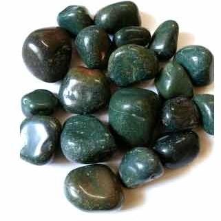 Round Green Polished Pebble Stone, for Construction, Flooring, Feature : Fine Finished, Non Slip