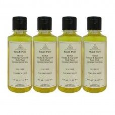 KHADI PURE HERBAL SANDAL and TURMERIC BODY WASH SLS-PARABEN FREE