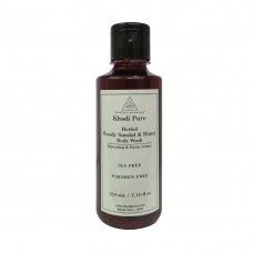 KHADI PURE HERBAL WOODY SANDAL and HONEY BODY WASH SLS-PARABEN FREE