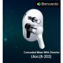 Bath/Shower Faucet Concealed Mixer With Diverter