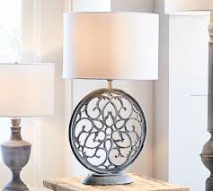 Polished Metal Round Table Lamp, for Home, Hotel, Office, Restaurant, Feature : Durable, Fine Finishing