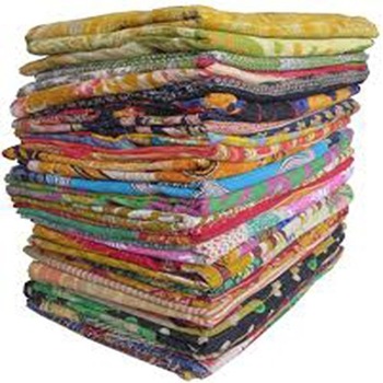 Cotton Kantha Quilt Bedspread