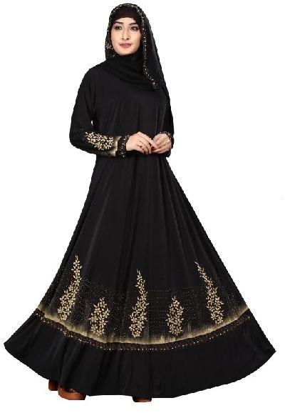 Hand Work Burkha With Scarf Hijab For Women