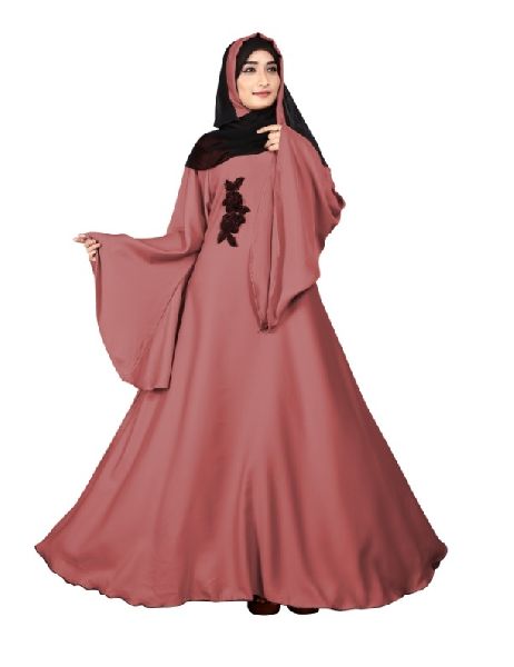 Umbrella Abaya Burkha With Chiffon Hijab