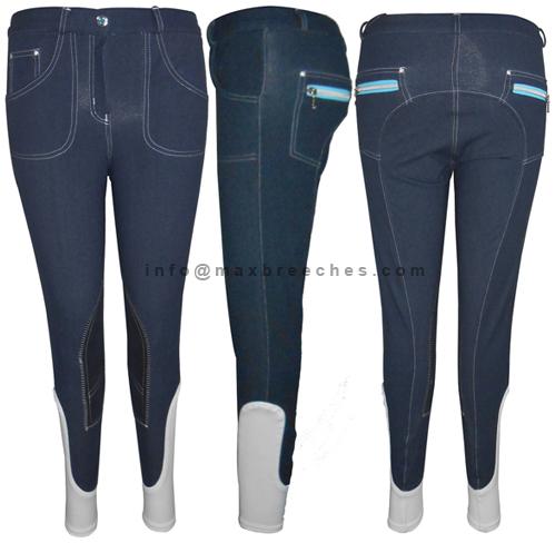 Ladies knitted denim