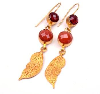 Gold Plated Dangle Earrings, Gender : Women's