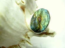 Adjustable rings, Main Stone : Labradorite