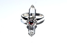 Silver Garnet Gemstone Ring, Occasion : Anniversary, Engagement, Gift, Party, Wedding, Fashion