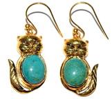 Medallion Jewels Turquoise Gemstone Earring