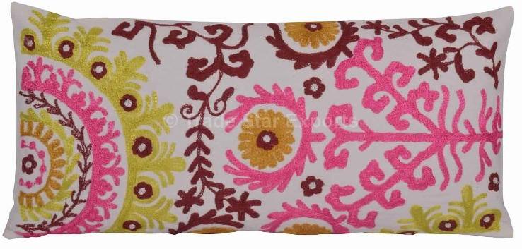 Suzani Pillow Cover Embroidery Throw