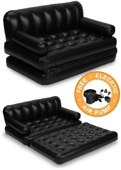 Black Velvet Inflatable Sofa