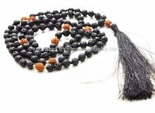 Volcanic Lava Beads Tassel Necklace, Occasion : Gift, Party, Yoga Jewelry