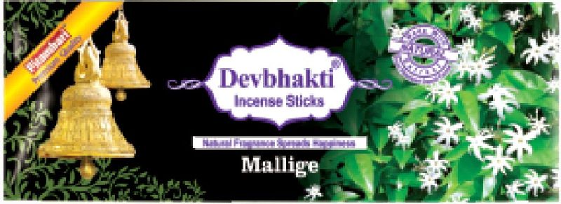 Wood Devbhakti Mallige Incense Sticks, for Worship, Packaging Type : Plastic Bag, Packet