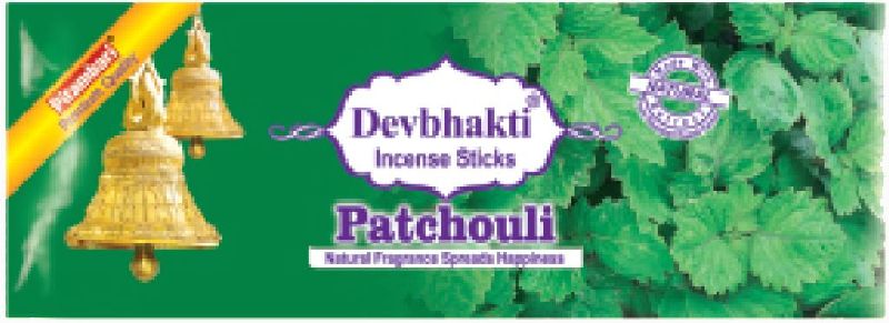 Wood Devbhakti Patchouli Incense Sticks, for Worship, Packaging Type : Plastic Bag, Packet