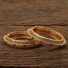 Openable Bangles With Gold Plating