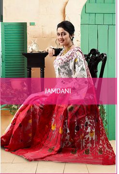 Printed SSAJ001 Soft Jamdani Saree, Color : Multicolor